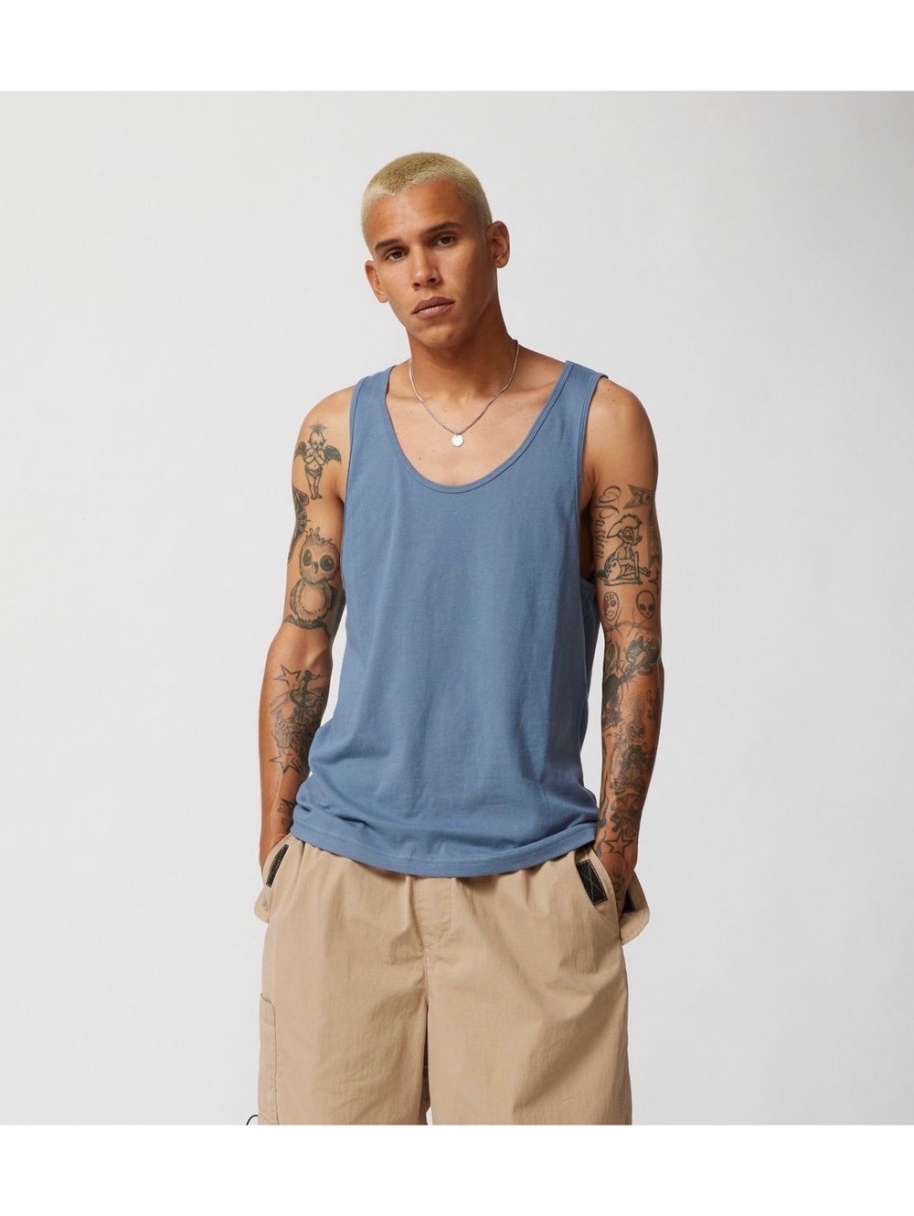 Urban Outfitters BDG Universal Tank Top Navy Blue Cotton Size Large NWT
